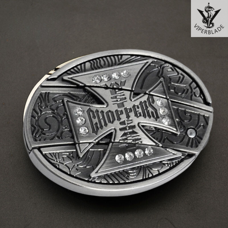 【VIPERBLADE】 Manual Slide-Action Belt Buckle Knife